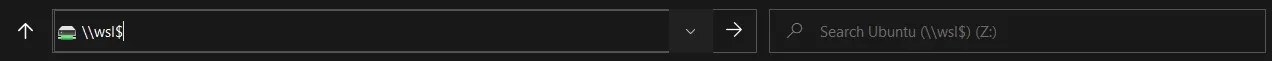 File explorer search bar