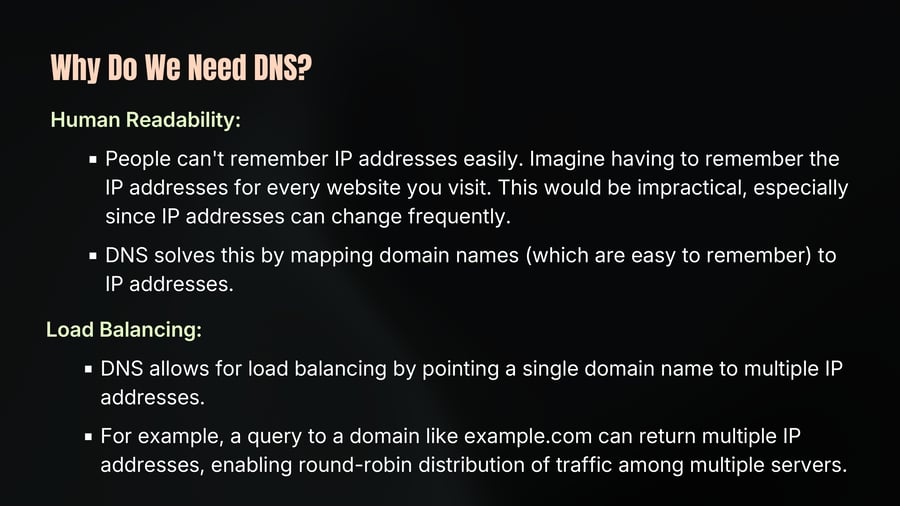 Why Do We Need DNS?