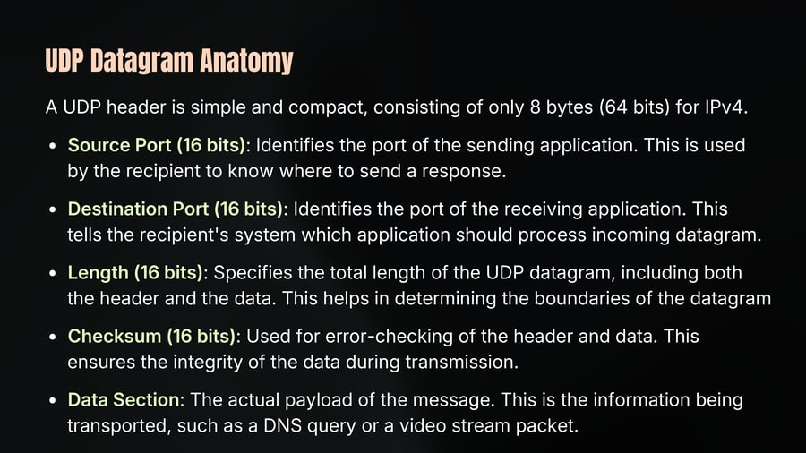 UDP Datagram Anatomy