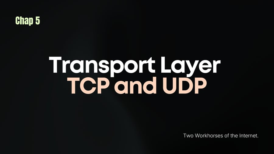 Transport Layer TCP and UDP