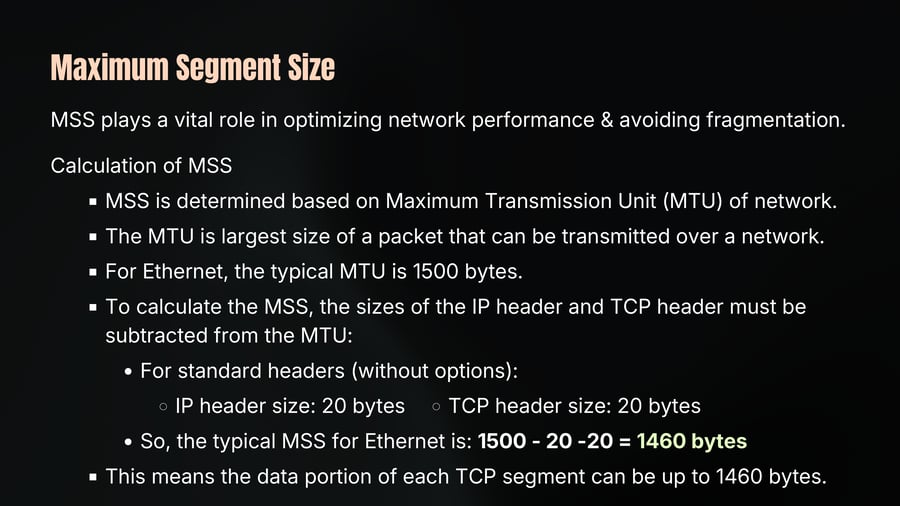 Maximum Segment Size