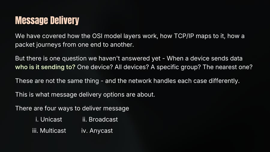 Message Delivery