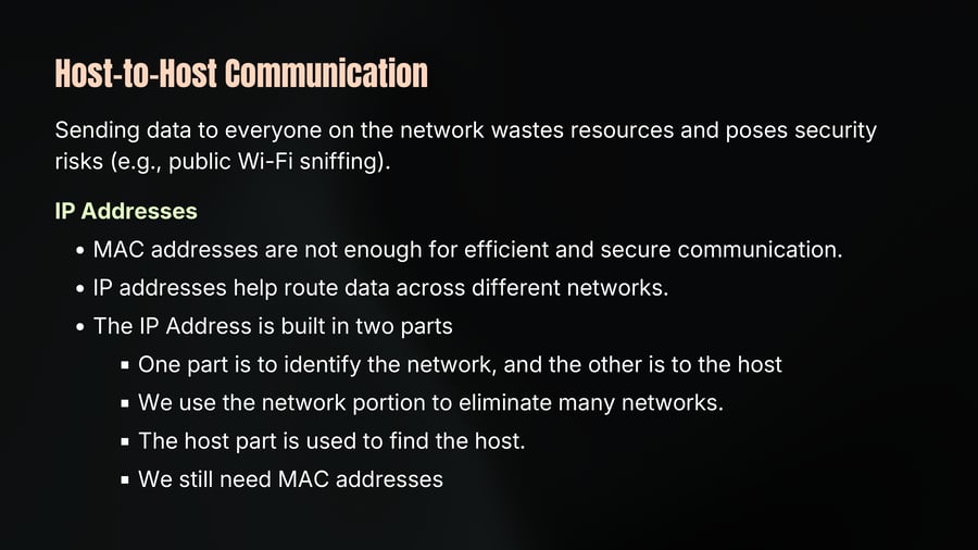 Host-to-Host Communication