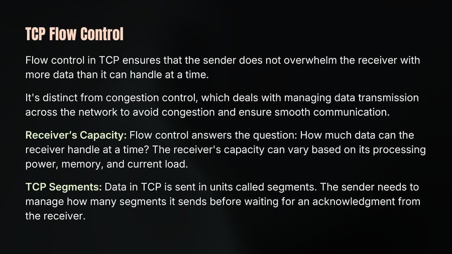 TCP Flow Control