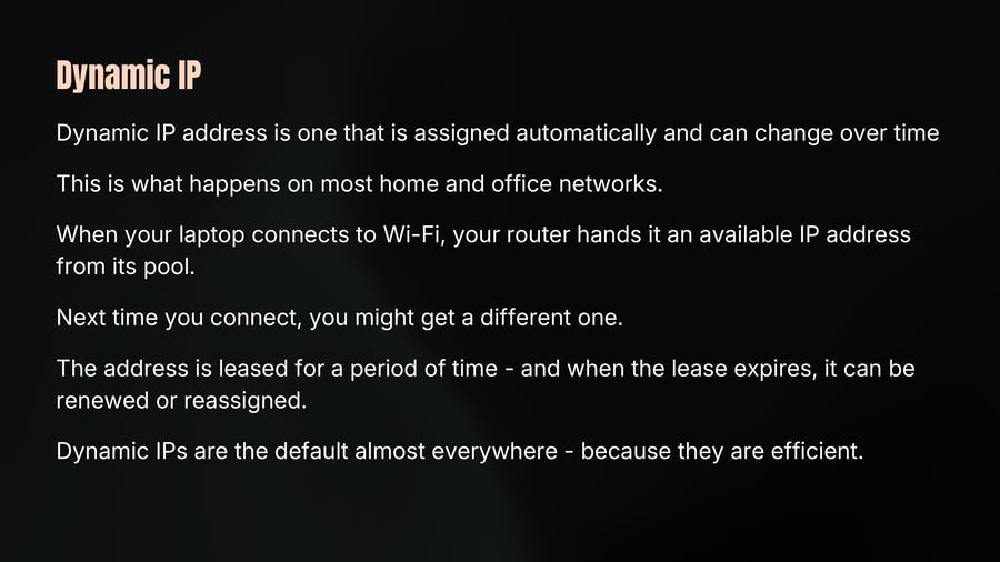 Dynamic IP