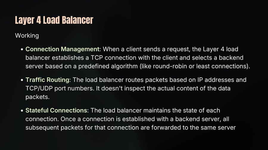 Layer 4 Load Balancer