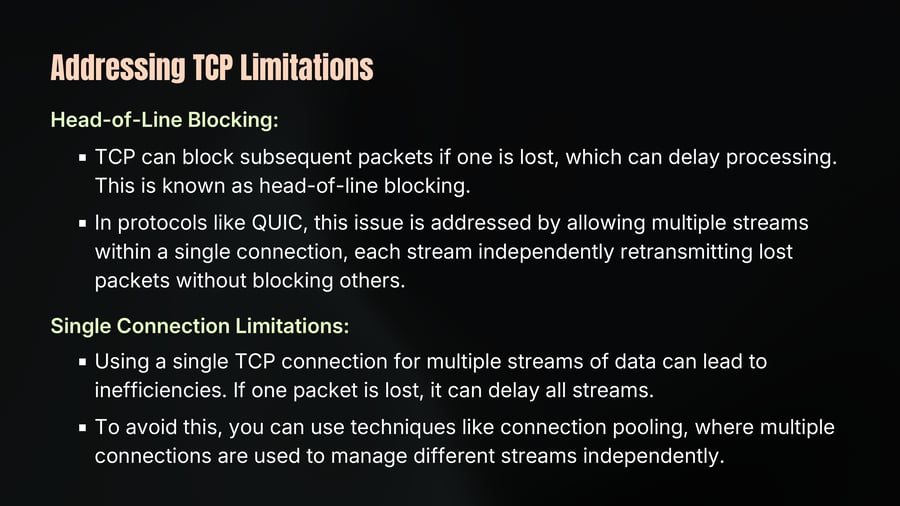 Addressing TCP Limitations