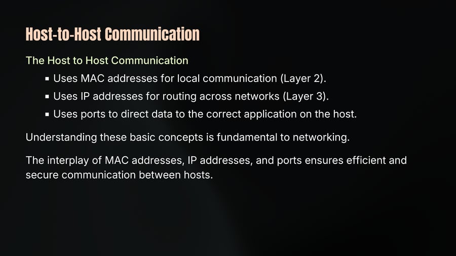Host-to-Host Communication