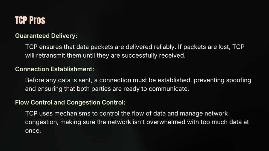 TCP Pros