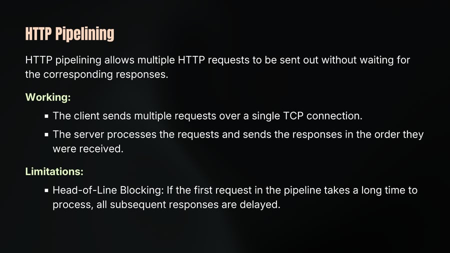 HTTP Pipelining