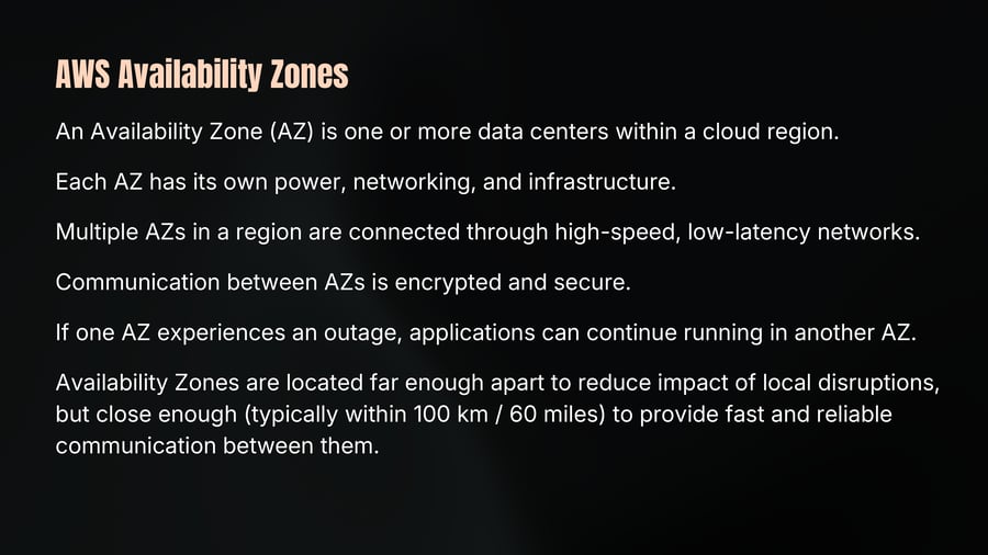 AWS Availability Zones