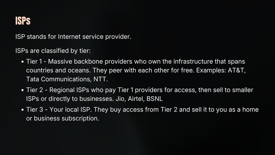 ISPs