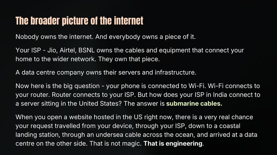 The broader picture of the internet