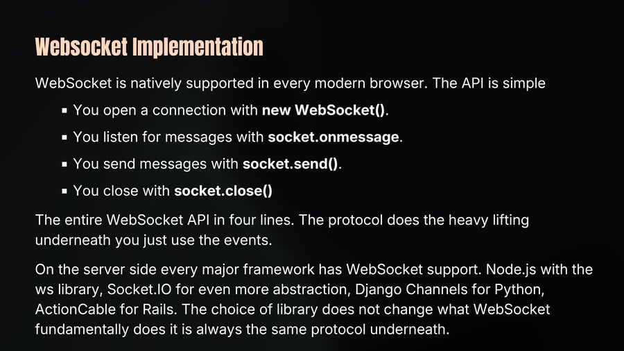 Websocket Implementation