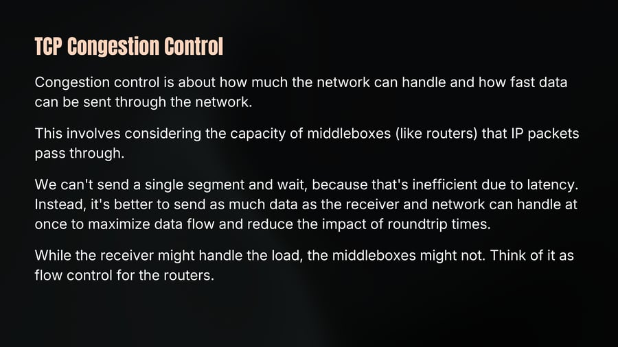 TCP Congestion Control
