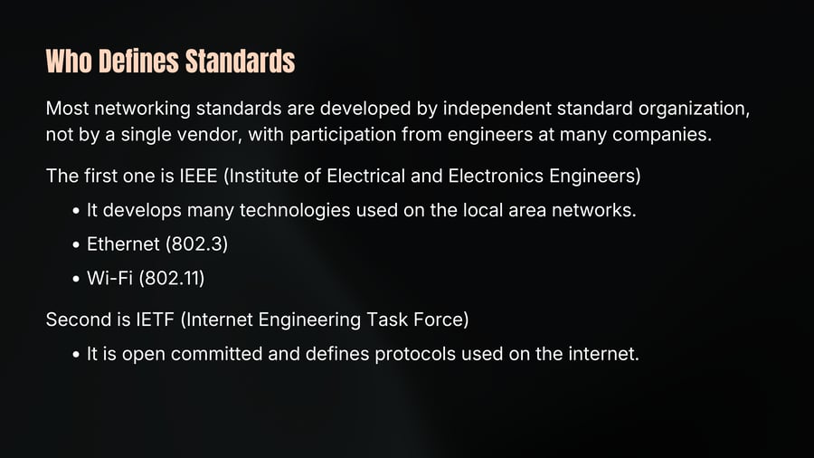 Who Defines Standards