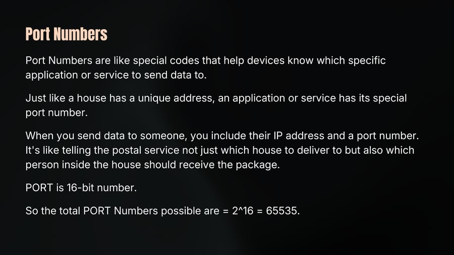 Port Numbers