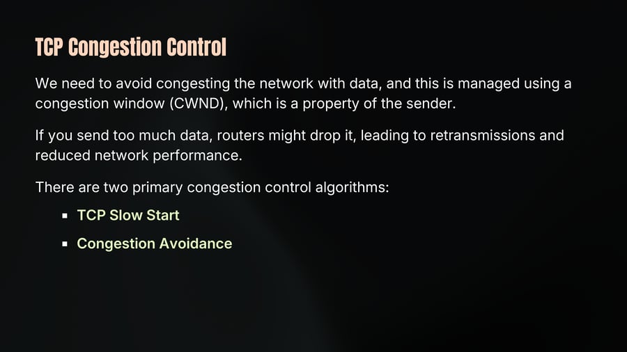 TCP Congestion Control