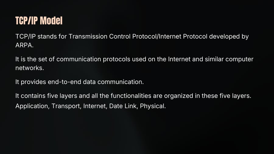 TCP/IP Model